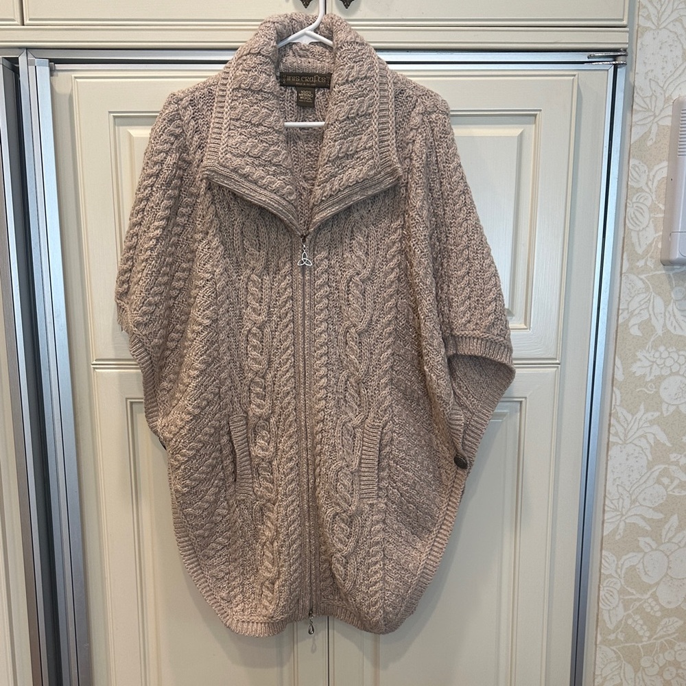Cozy Cable Knit Sweater in Tan